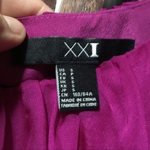 Forever 21 | Dresses | Xxi Highlow Magentapurplepink Dress | Poshmark